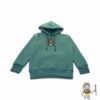 TUT Hoodie Sweatshirt Long Sleeve Kids size 06 Green front side T1HOK06GN00000 Egyptian Kings cord ticket modern cuffs pocket