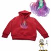TUT-Hoodie-Sweatshirt-Long-Sleeve-Kid-06-Red-T1HOK06R000007-Front-Printed-Green-Purple-Unicorn