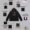 TUT-Hoodie-Sweatshirt-Long-Sleeve-Men-Balack-T1HOM00BK00004-Front-print-King-Wolf-with-product-details