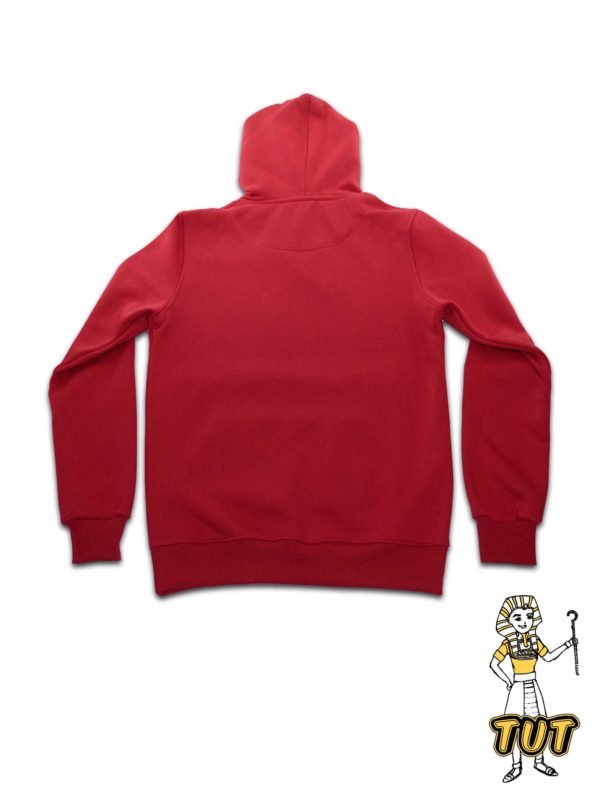 TUT Hoodie Sweatshirt Long Sleeve Men M Red T1HOMM0RD00000 Back Character Egyptian Kings Ticket Cord
