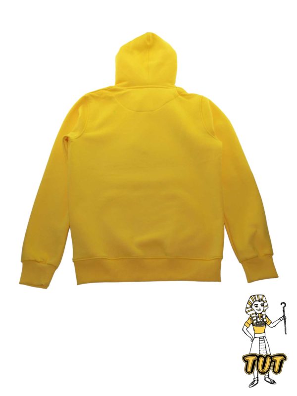 TUT Hoodie Sweatshirt Long Sleeve Men M Yellow T1HOMM0YL00000 Back Character Egyptian Kings Ticket Cord