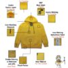 TUT Hoodie Sweatshirt Long Sleeve men size M Yellow T1HOMM0YL00000 Front Product Details neck original double stitching for durability inner washing instructions long lifetime material your comfort pouch pocket waistband and cuffs photo color matching draw cord layers warmth single stitch flexibility