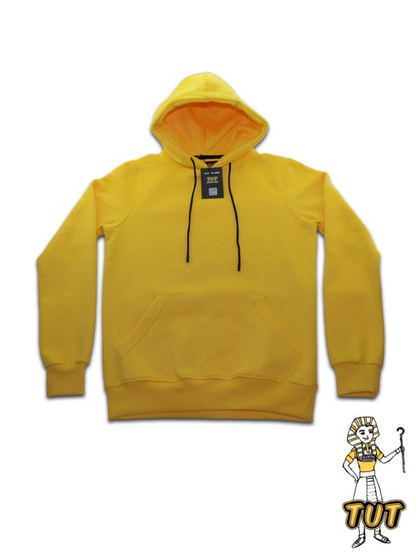 TUT Hoodie Sweatshirt Long Sleeve Men M Yellow T1HOMM0YL00000 Front Character Egyptian Kings Ticket Cord