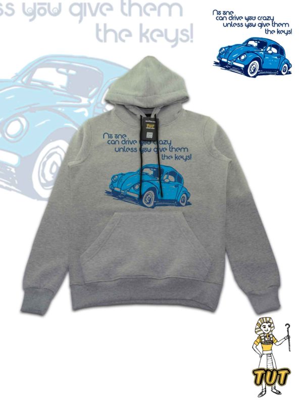 TUT-Hoodie-Sweatshirt-Long-Sleeve-Men-رمادي-T1HOM00GR00060-Blue-Beatle-Car-No-one-can-drive-you-crazy