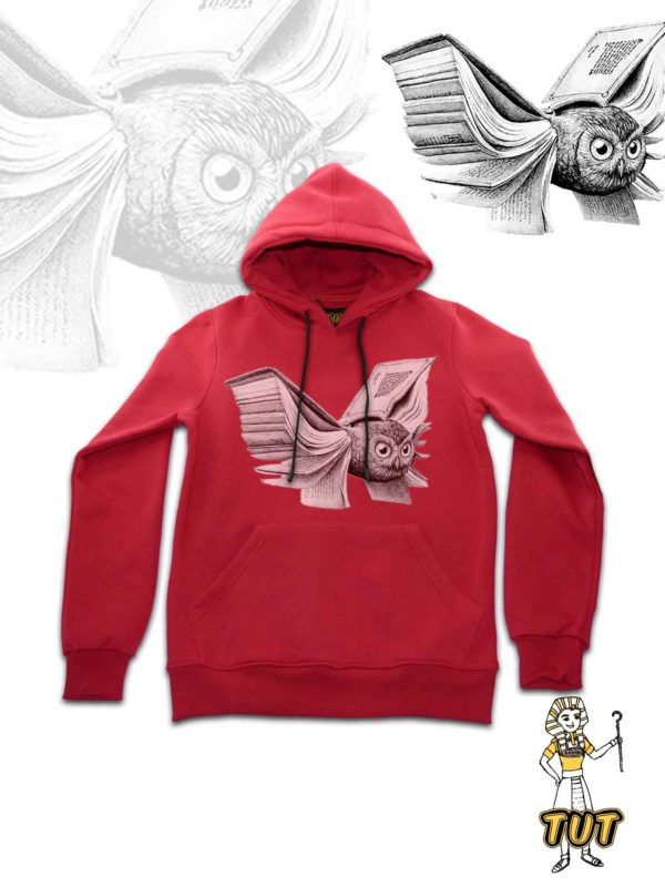 TUT-Hoodie-Sweatshirt-Long-Sleeve-Men-Red-T1HOM00RD00018-Front-printed-Owlbook