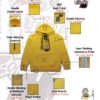 TUT-Hoodie-Sweatshirt-Long-Sleeve-Men-Yellow-T1HOM00YL00010-Front-printed-Zombie-with-details