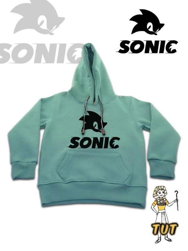 TUT-Hoodie-Sweatshirt-Long-Sleeve-Kids-Green-T1HOK00GN000113-Front-printed-Games-Sonic-Logo