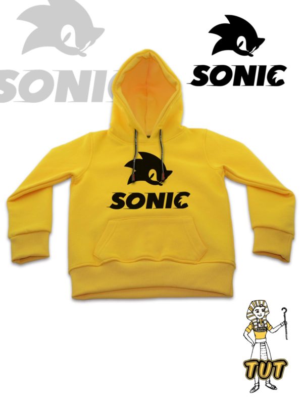 TUT-Hoodie-Sweatshirt-Long-Sleeve-Kids-Yellow-T1HOK00YL000113-Front-printed-Games-Sonic-Logo