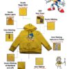 TUT-Hoodie-Sweatshirt-Long-Sleeve-Kids-Yellow-T1HOK00YL000117-Front-printed-Games-Angry-Sonic-with-details