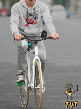 TUT-Hoodie-Sweatshirt-Long-Sleeve-Men-Gray-T1HOM00GR00013-Front-printed-I-Love-To-ride-my-bicycle-Model