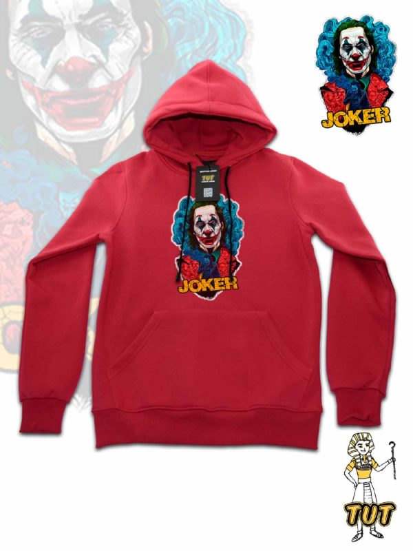 TUT-Hoodie-Sweatshirt-Long-Sleeve-Men-Red-T1HOM00RD00T00103-Front-printed-Movies-Joker