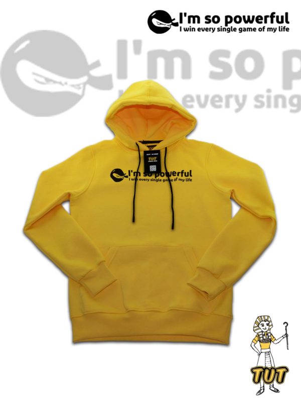TUT-Hoodie-Sweatshirt-Long-Sleeve-Men-Yellow-T1HOM00YL00087-Front-Printed-Quotations-Im-So-Powerful