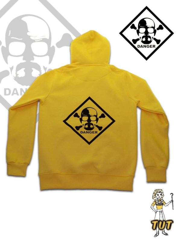 TUT-Hoodie-Sweatshirt-Long-Sleeve-Men-Yellow-T1HOM00YL00088-Back-Printed-Movies-Series-Braking-Bad-Danger