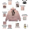 TUT-Hoodie-Sweatshirt-Long-Sleeve-Women-Pastel-Pastel-Pink-T1HOW00PP00101-front-printed-Horror-Cute-Rabbit-Specifications
