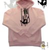 TUT-Hoodie-Sweatshirt-Long-Sleeve-Women-Pastel-Pink-T1HOW00PP00094-front-printed-Horror-Bloody-Hand-Print