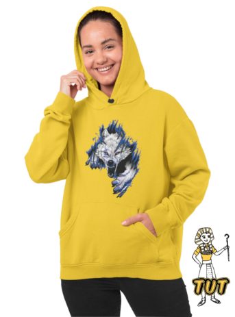 TUT-Hoodie-Sweatshirt-Long-Sleeve-Women-Yellow-T1HOW00YL00016-Blue-Wolf-Model
