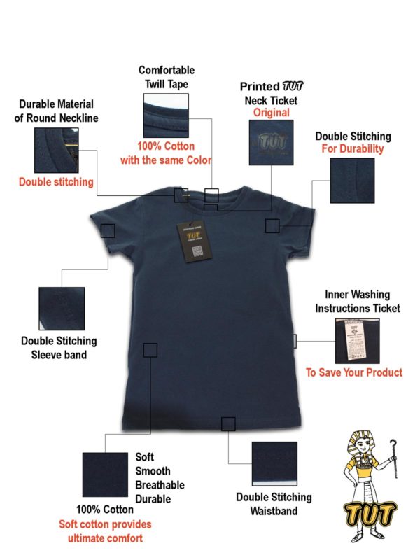TUT-Slim-Fit-Round-T-Shirt-Short-Sleeve-Kids-06-Blue-Black-T2RT06BB00000-with-Specs