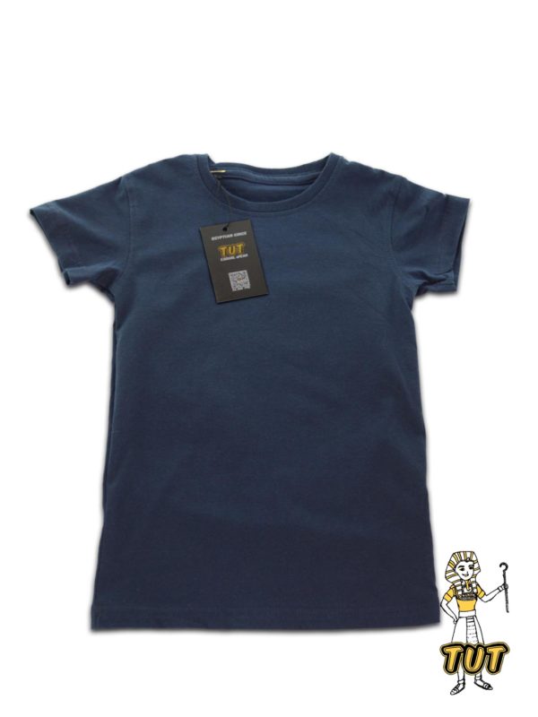 TUT-Slim-Fit-Round-T-Shirt-Short-Sleeve-Kids-06-Blue-Black-T2RTK06BB00000-Front