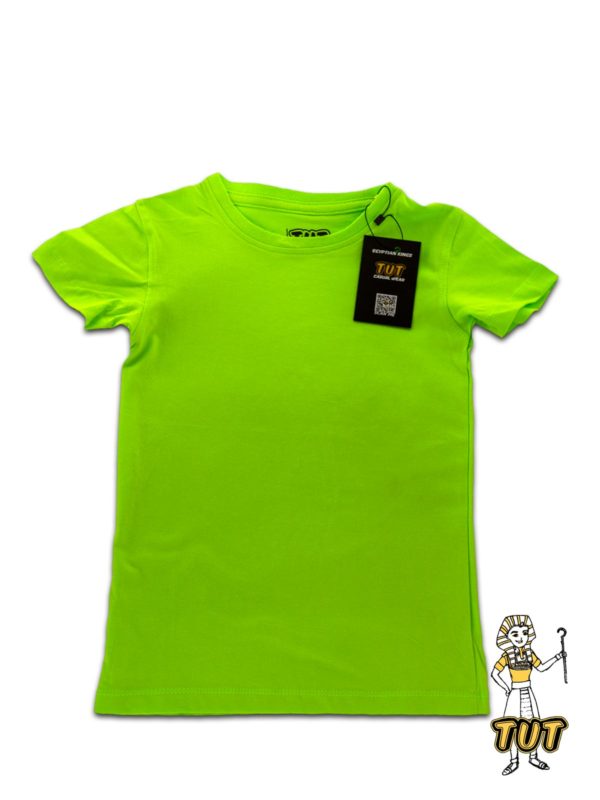 TUT-Slim-Fit-Round-T-Shirt-Short-Sleeve-Kids-06-Phosphoric-Green-T2RTK06PG00000-Front