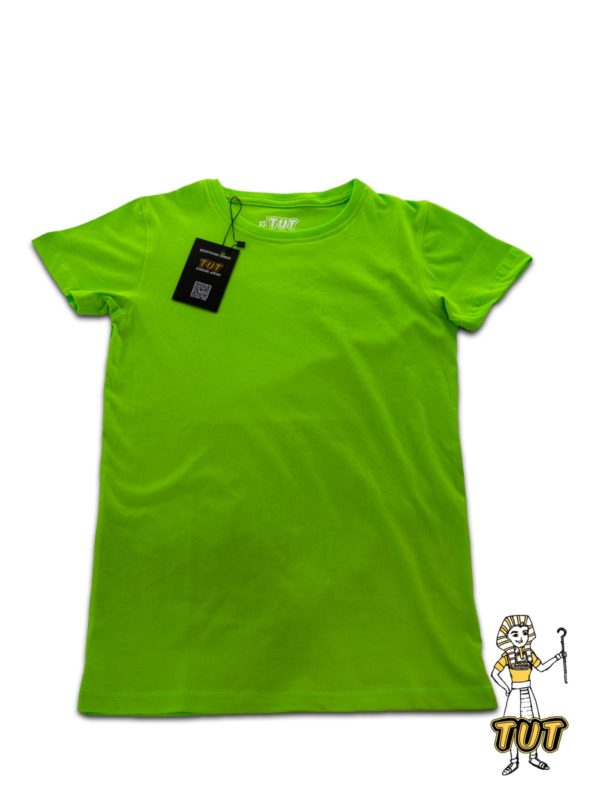 TUT-Slim-Fit-Round-T-Shirt-Short-Sleeve-Kids-12-Phosphoric-Green-T2RTK12PG00000-Front