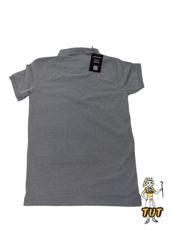 TUT-Slim-Fit-Polo-T-Shirt-Short-Sleeve-Men-Gray-T2PLM00GR00000-Back
