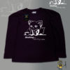 TUT-Slim-Fit-Round-T-Shirt-Long-Sleeve-Women-Dark-Purple-T2RLW00DP00119-Front-Printed-Fox-Coffee