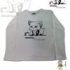 TUT-Slim-Fit-Round-T-Shirt-Long-Sleeve-Women-Mustard-Off-White-T2RLW00OW00119-Fox-Coffee-Front-Printed