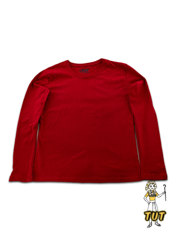 TUT-Slim-Fit-Round-T-Shirt-Long-Sleeve-Women-Red-T2RLW00RD00000-Front