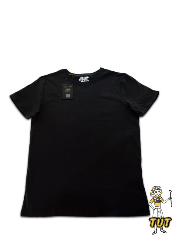 TUT-Slim-Fit-Round-T-Shirt-Short-Sleeve-Men-Black-T2RTM00BK00000-Front