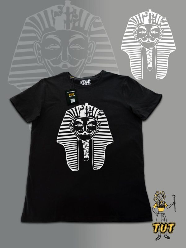 TUT-Slim-Fit-Round-T-Shirt-Short-Sleeve-Men-Black-T2RTM00BK00123-Front-printed-TUT-Vendetta