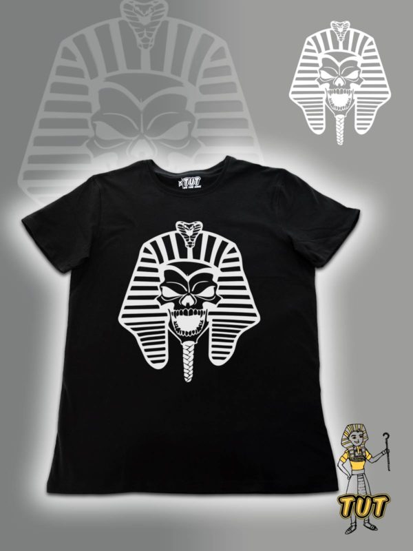 TUT-Slim-Fit-Round-T-Shirt-Short-Sleeve-Men-Black-T2RTM00BK00124-Front-Printed-tut-Skull