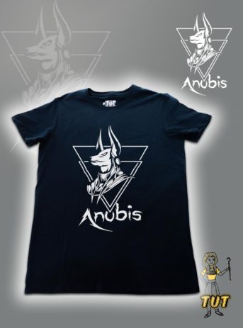 TUT-Slim-Fit-Round-T-Shirt-Short-Sleeve-Men-Blue-Black-T2RTM00BB00121-Front-Printed-Anubis-Underworld