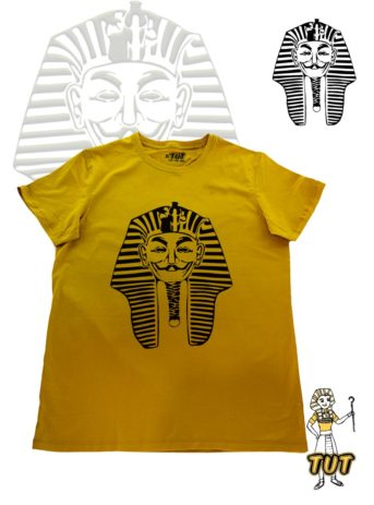 TUT-Slim-Fit-Round-T-Shirt-Short-Sleeve-Men-Mustard-Yellow-T2RTM00MY00123-Front-Printed-tut-vendetta