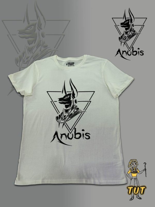 TUT-Slim-Fit-Round-T-Shirt-Short-Sleeve-Men-Off-White-T2RTM00OW00121-Front-Printed-Anubis-Underworld