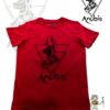 TUT-Slim-Fit-Round-T-Shirt-Short-Sleeve-Men-Red-T2RTM00RD00121-Front-Printed-Anubis-Underworld