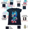 TUT-Round-Cotton-T-Shirt-Short-Sleeve-Kids-Blue-Black-T2RTK00BB00114-Printed-Sonic-Amy-Rose-Specifications