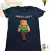 TUT-Round-Cotton-T-Shirt-Short-Sleeve-Kids-Blue-Black-T2RTK00BB00165-Printed-Minecraft-Alex