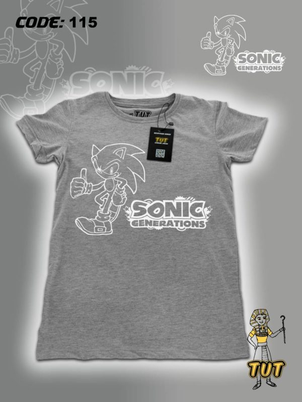 TUT-Round-Cotton-T-Shirt-Short-Sleeve-Kids-Gray-T2RTK00GR00115-Printed-Sonic-Generations