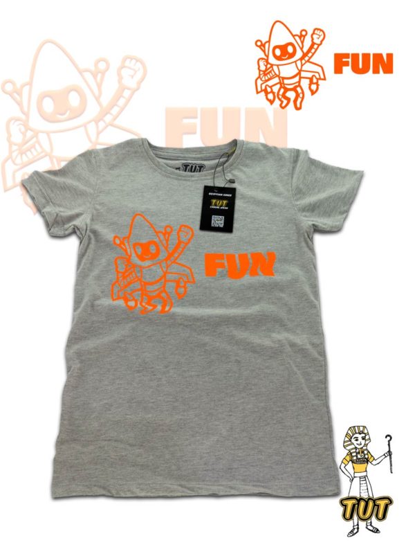 TUT-Round-Cotton-T-Shirt-Short-Sleeve-Kids-Gray-T2RTK00GR00146-Fun