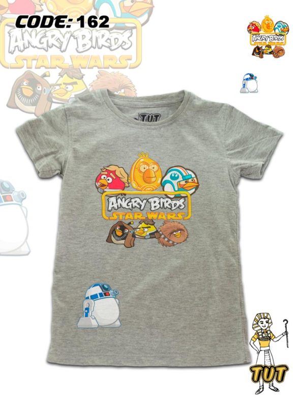 TUT-Round-Cotton-T-Shirt-Short-Sleeve-Kids-Gray-T2RTK00GR00162-Angry-Birds-Star-Wars