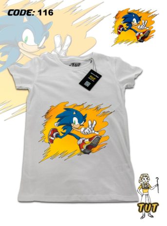 TUT-Round-Cotton-T-Shirt-Short-Sleeve-Kids-Off-White-T2RTK00OW00116-Printed-Sonic-Hedgehog