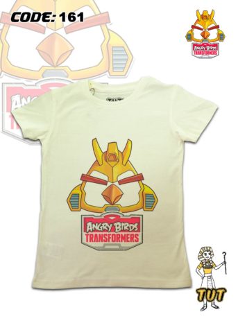 TUT-Round-Cotton-T-Shirt-Short-Sleeve-Kids-Off-White-T2RTK00OW00161-Printed-Bumblebee-Angry-Birds-Transformers