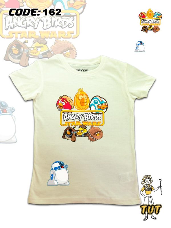 TUT-Round-Cotton-T-Shirt-Short-Sleeve-Kids-Off-White-T2RTK00OW00162-Angry-Birds-Star-Wars