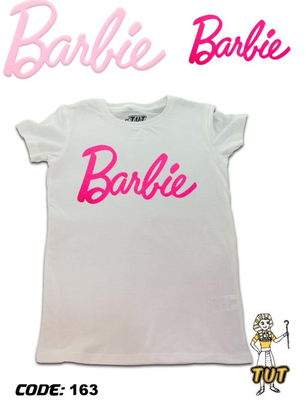 TUT-Round-Cotton-T-Shirt-Short-Sleeve-Kids-Off-White-T2RTK00OW00163-Printed-Barbie