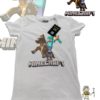 TUT-Round-Cotton-T-Shirt-Short-Sleeve-Kids-Off-White-T2RTK00OW00166-Printed-Minecraft-Steve