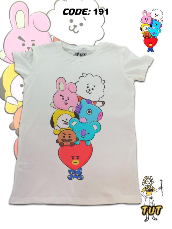 TUT-Round-Cotton-T-Shirt-Short-Sleeve-Kids-Off-White-T2RTK00OW00191-Printed-BT21-Line-Friends
