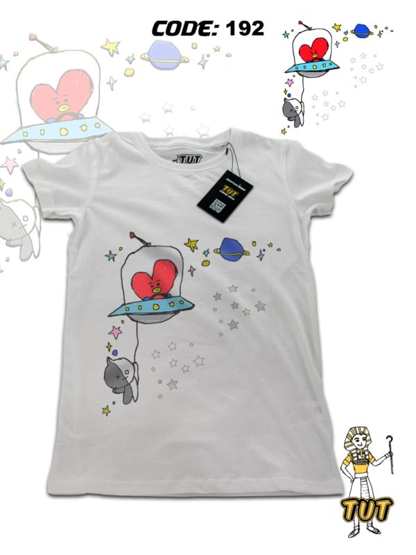 TUT-Round-Cotton-T-Shirt-Short-Sleeve-Kids-Off-White-T2RTK00OW00192-Printed-BT21-TATA-VAN-at-Space