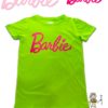 TUT-Round-Cotton-T-Shirt-Short-Sleeve-Kids-Phosphoric-Green-T2RTK00PG00163-Printed-Barbie