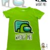TUT-Round-Cotton-T-Shirt-Short-Sleeve-Kids-Phosphoric-Green-T2RTK00PG00172-Printed-Among-US-Wasnt-Me