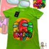 TUT-Round-Cotton-T-Shirt-Short-Sleeve-Kids-Phosphoric-Green-T2RTK00PG00174-Among-US-Colors